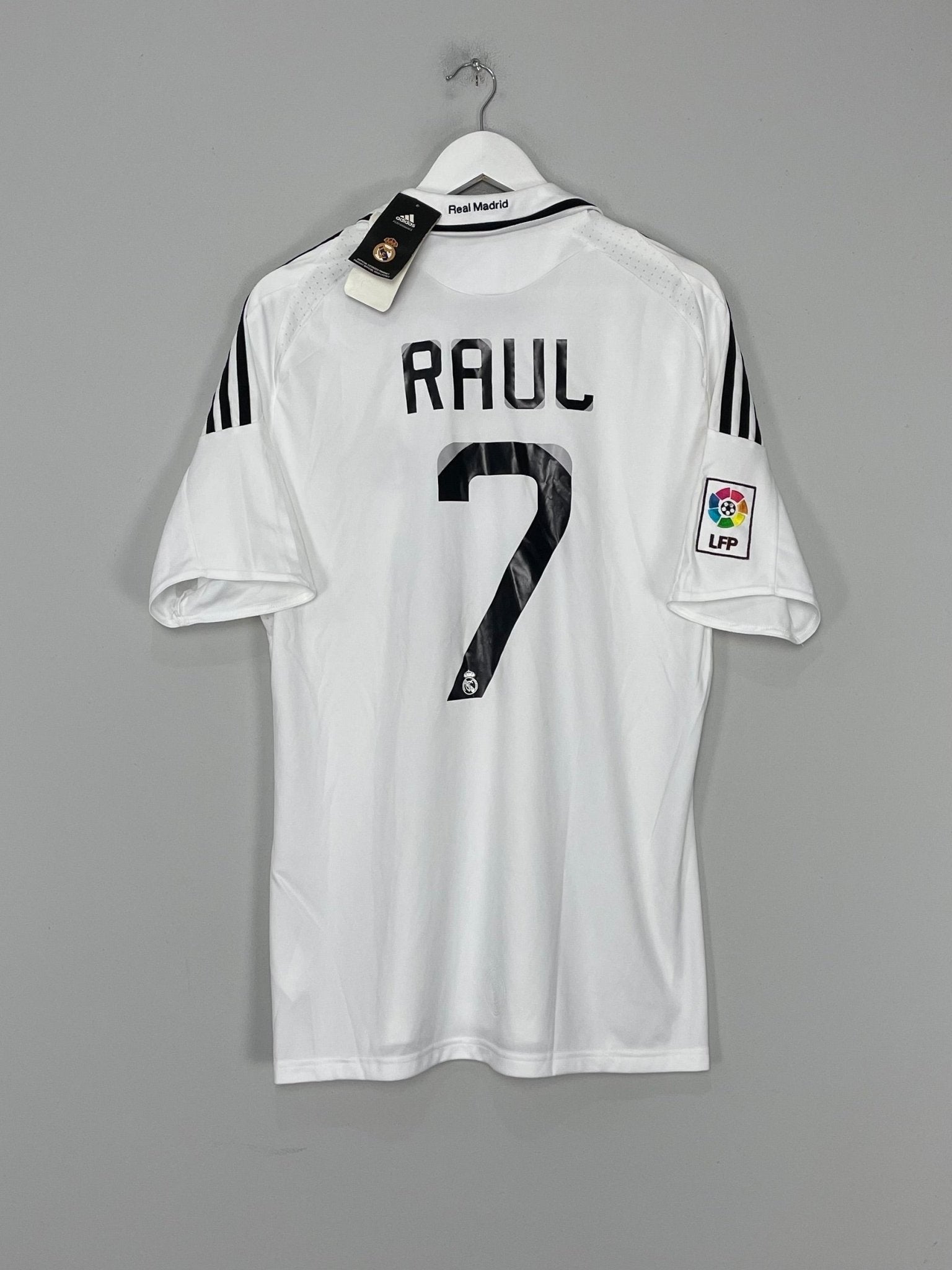 Shop 2008/09 REAL MADRID RAUL #7 *BNWT* HOME SHIRT (L) ADIDAS, classic football shirts, vintage football shirts & retro soccer jerseys at Cult Kits
