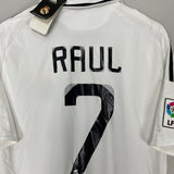 Shop 2008/09 REAL MADRID RAUL #7 *BNWT* HOME SHIRT (L) ADIDAS, classic football shirts, vintage football shirts & retro soccer jerseys at Cult Kits