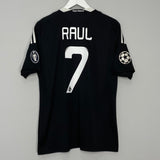 Shop 2008/09 REAL MADRID RAUL #7 C/L AWAY SHIRT (M) ADIDAS, classic football shirts, vintage football shirts & retro soccer jerseys at Cult Kits