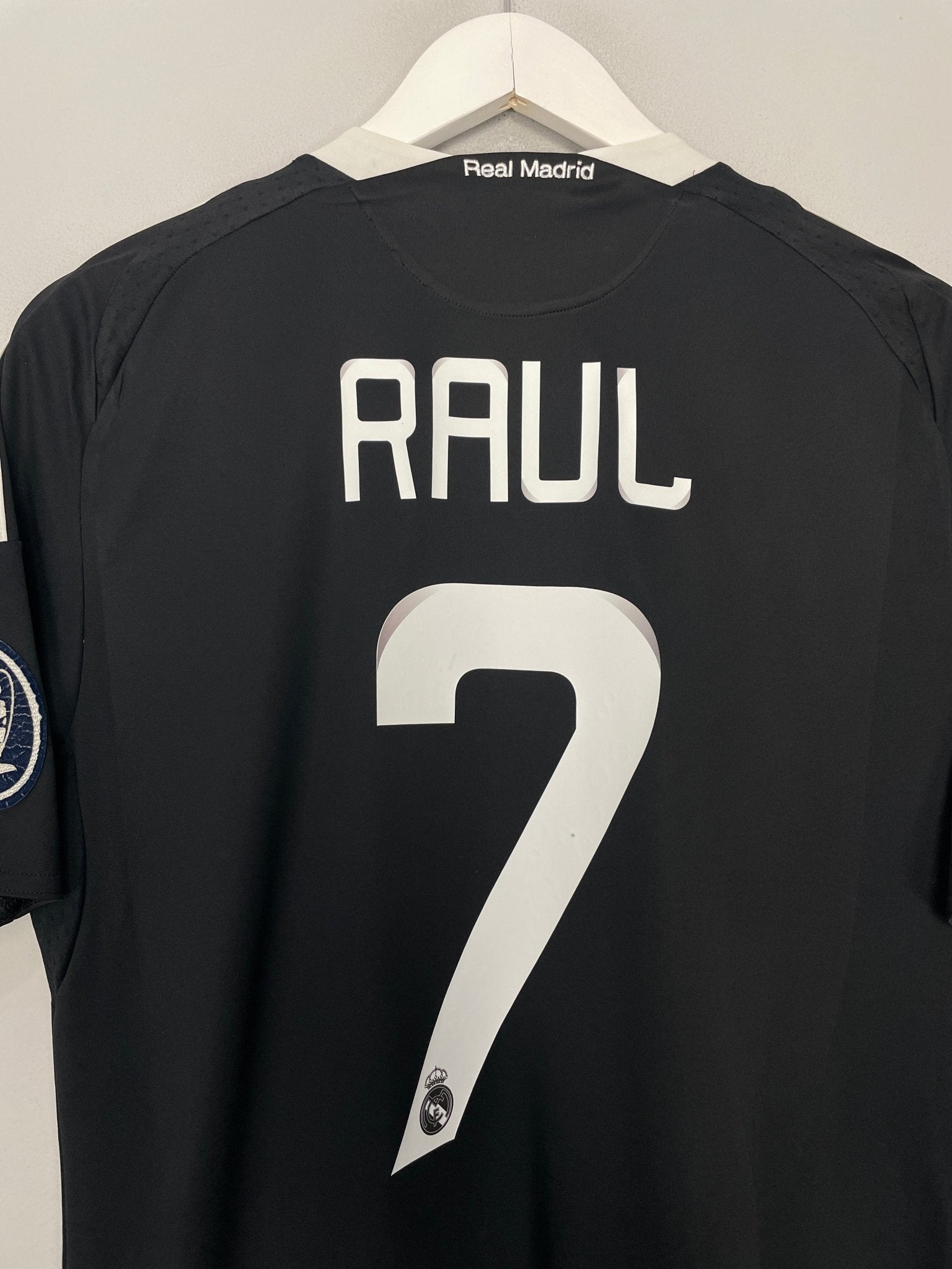 Shop 2008/09 REAL MADRID RAUL #7 C/L AWAY SHIRT (M) ADIDAS, classic football shirts, vintage football shirts & retro soccer jerseys at Cult Kits
