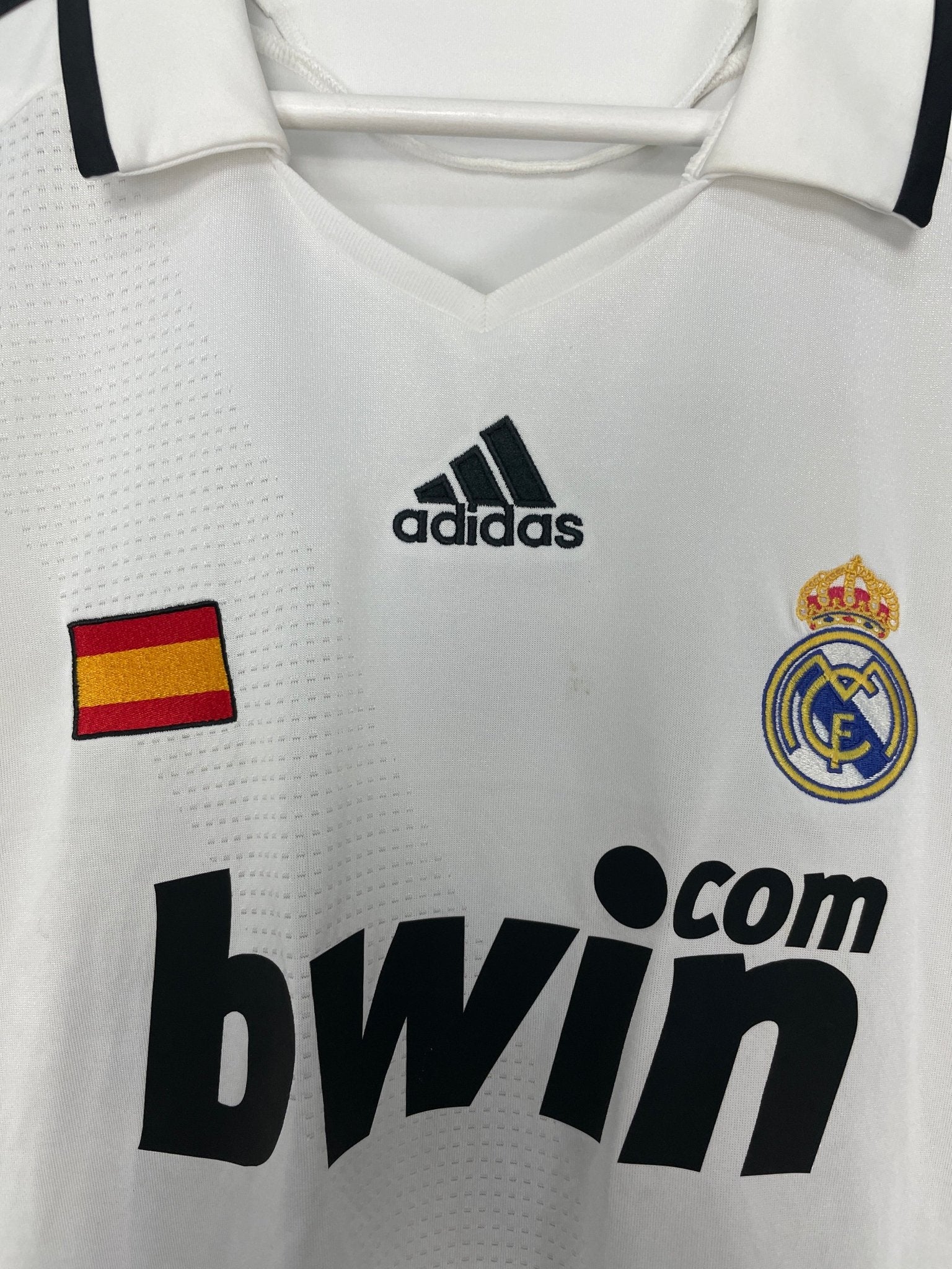 Shop 2008/09 REAL MADRID RAUL #7 C/L HOME SHIRT (L) ADIDAS, classic football shirts, vintage football shirts & retro soccer jerseys at Cult Kits