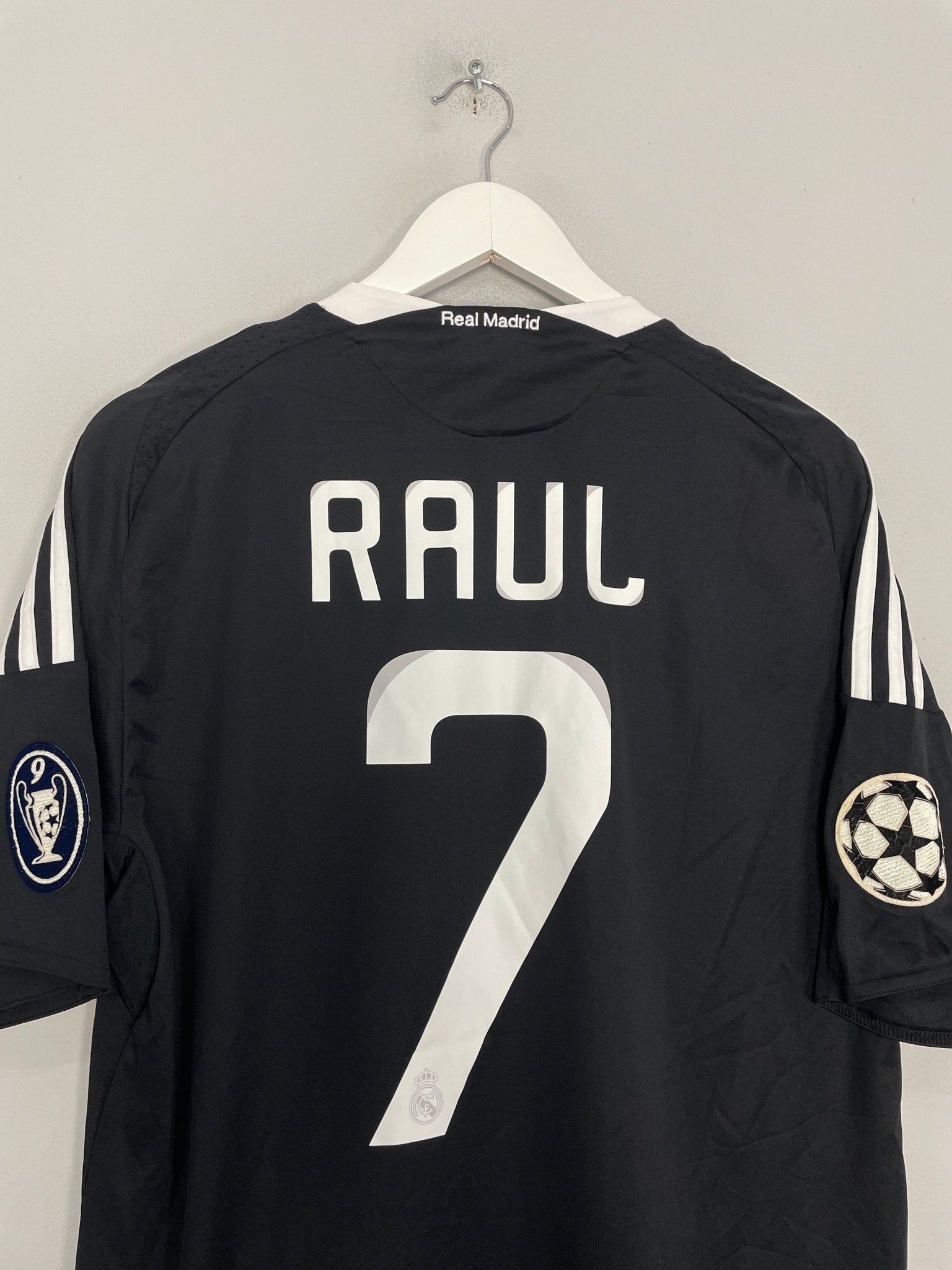 Shop 2008/09 REAL MADRID RAUL #7 C/L THIRD SHIRT (L) ADIDAS, classic football shirts, vintage football shirts & retro soccer jerseys at Cult Kits