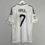 Shop 2008/09 REAL MADRID RAUL #7 HOME SHIRT (L) ADIDAS, classic football shirts, vintage football shirts & retro soccer jerseys at Cult Kits