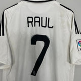 Shop 2008/09 REAL MADRID RAUL #7 HOME SHIRT (L) ADIDAS, classic football shirts, vintage football shirts & retro soccer jerseys at Cult Kits