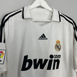 Shop 2008/09 REAL MADRID RAUL #7 HOME SHIRT (L) ADIDAS, classic football shirts, vintage football shirts & retro soccer jerseys at Cult Kits