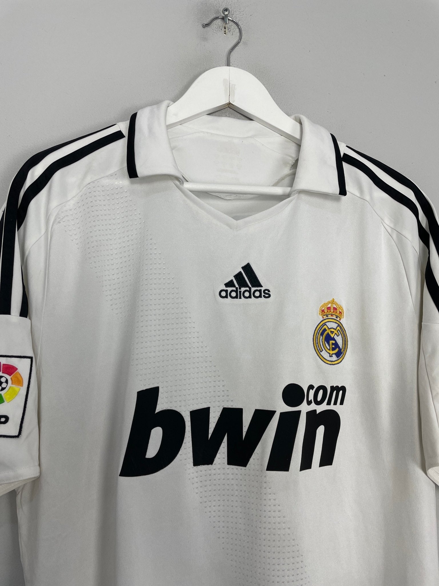 Shop 2008/09 REAL MADRID RAUL #7 HOME SHIRT (L) ADIDAS, classic football shirts, vintage football shirts & retro soccer jerseys at Cult Kits