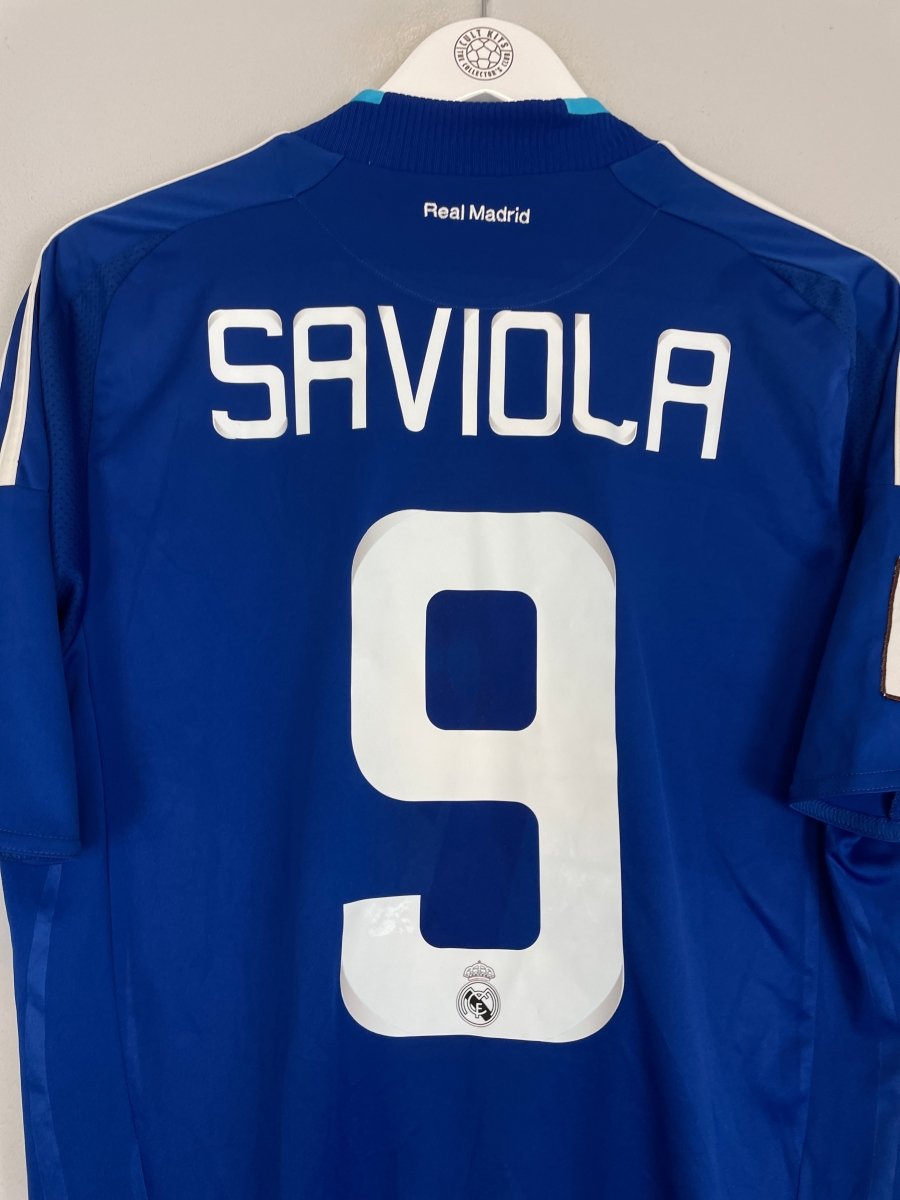 2008/09 REAL MADRID SAVIOLA 9 AWAY SHIRT (M) ADIDAS - Cult Kits - Medium - Buy Vintage Football Shirts, Authentic Retro Football Shirts For Sale, Classic Football Shirts & Soccer Jersey