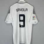 Shop 2008/09 REAL MADRID SAVIOLA #9 HOME SHIRT (L) ADIDAS, classic football shirts, vintage football shirts & retro soccer jerseys at Cult Kits