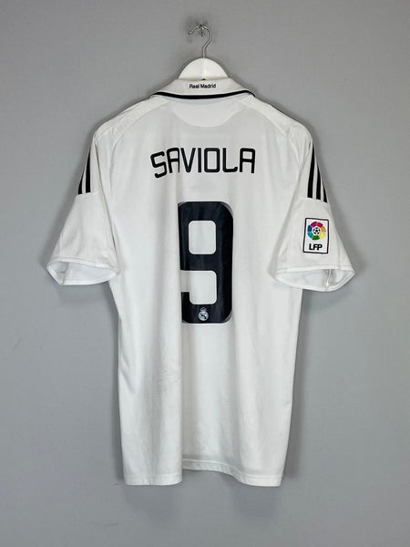 2008/09 REAL MADRID SAVIOLA #9 HOME SHIRT (L) ADIDAS – Cult Kits