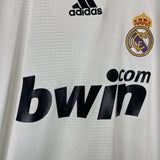 Shop 2008/09 REAL MADRID SAVIOLA #9 HOME SHIRT (L) ADIDAS, classic football shirts, vintage football shirts & retro soccer jerseys at Cult Kits