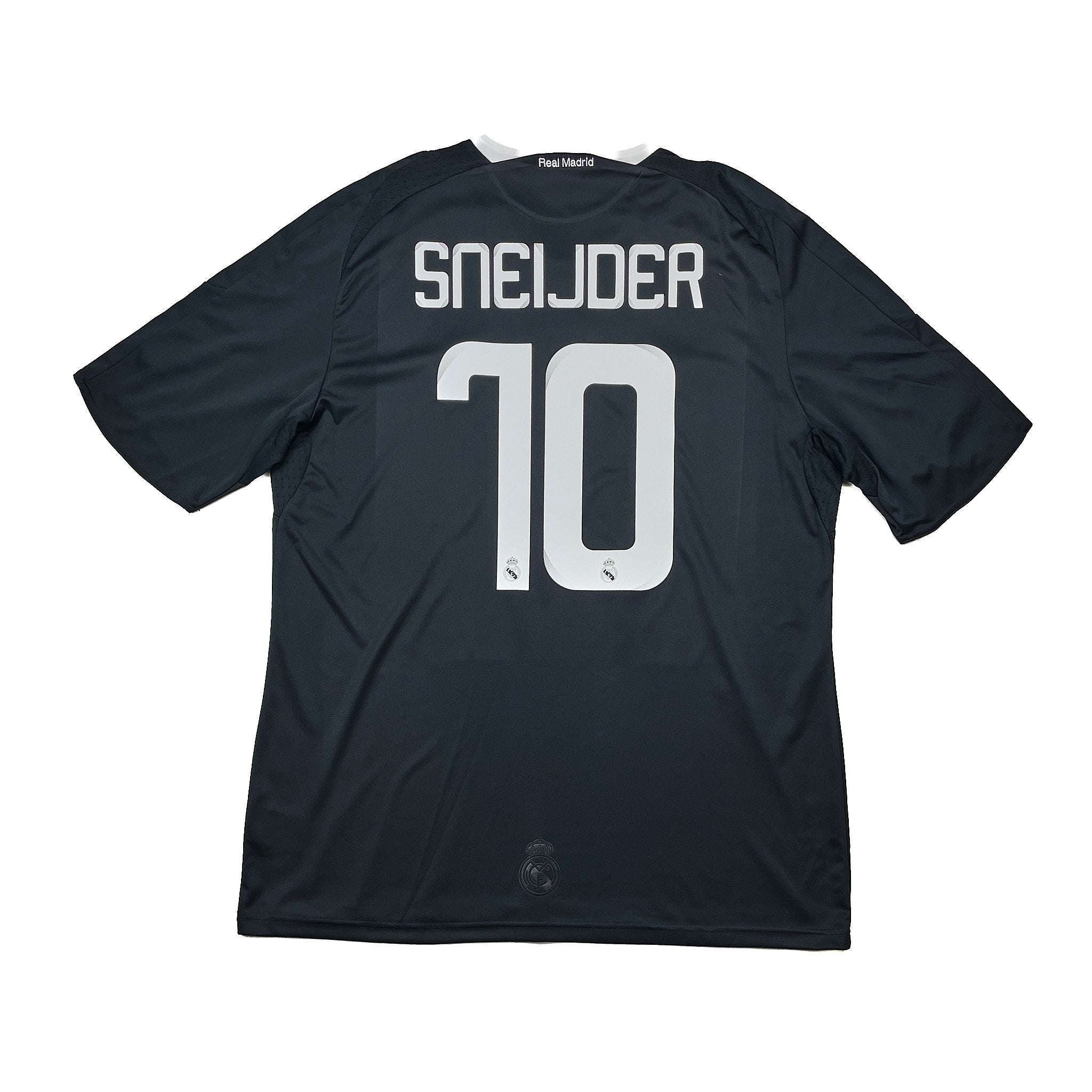 Buy 2008/09 Real Madrid Sneijder 10 C/L Third Shirt (XL) Adidas ~ Free worldwide shipping ~ Authentic Vintage Football Shirts from Cult Kits
