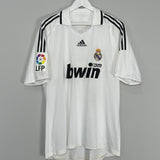 Shop 2008/09 REAL MADRID SNEIJDER #10 *PLAYER ISSUE* HOME SHIRT (XL) ADIDAS, classic football shirts, vintage football shirts & retro soccer jerseys at Cult Kits