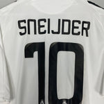 Shop 2008/09 REAL MADRID SNEIJDER #10 *PLAYER ISSUE* HOME SHIRT (XL) ADIDAS, classic football shirts, vintage football shirts & retro soccer jerseys at Cult Kits