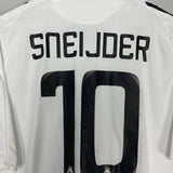 Shop 2008/09 REAL MADRID SNEIJDER #10 *PLAYER ISSUE* HOME SHIRT (XL) ADIDAS, classic football shirts, vintage football shirts & retro soccer jerseys at Cult Kits