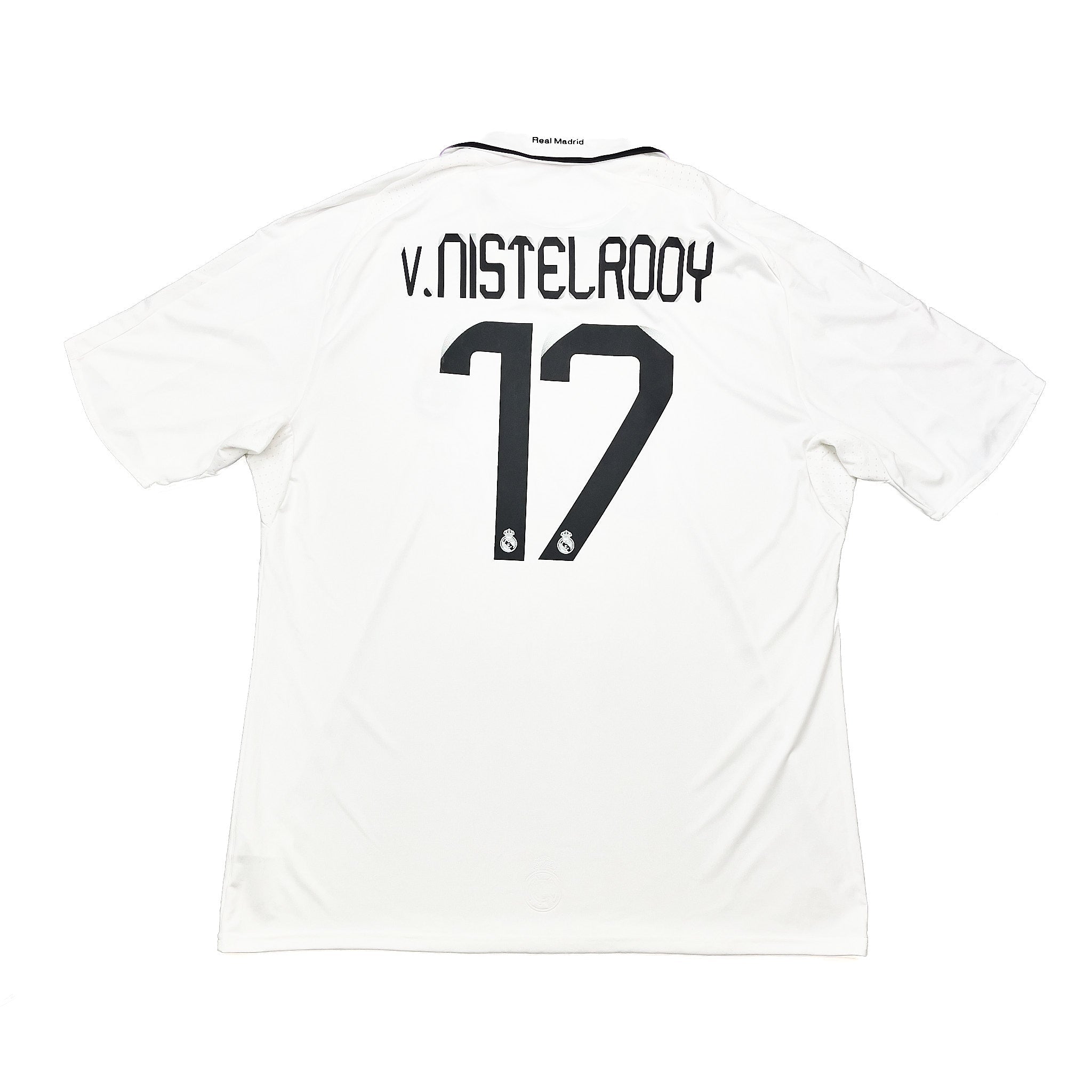 Buy 2008/09 Real Madrid V.Nistelrooy 17 Home Shirt (XXL) Adidas ~ Free worldwide shipping ~ Authentic Vintage Football Shirts from Cult Kits