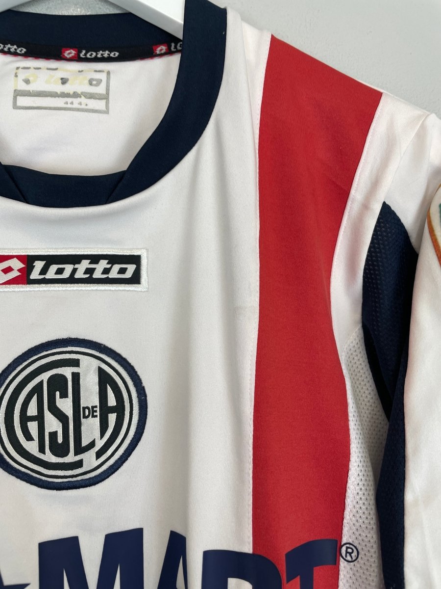 2008/09 SAN LORENZO MENDEZ 17 AWAY SHIRT (L) LOTTO - Cult Kits - Large - Buy Vintage Football Shirts, Authentic Retro Football Shirts For Sale, Classic Football Shirts & Soccer Jersey
