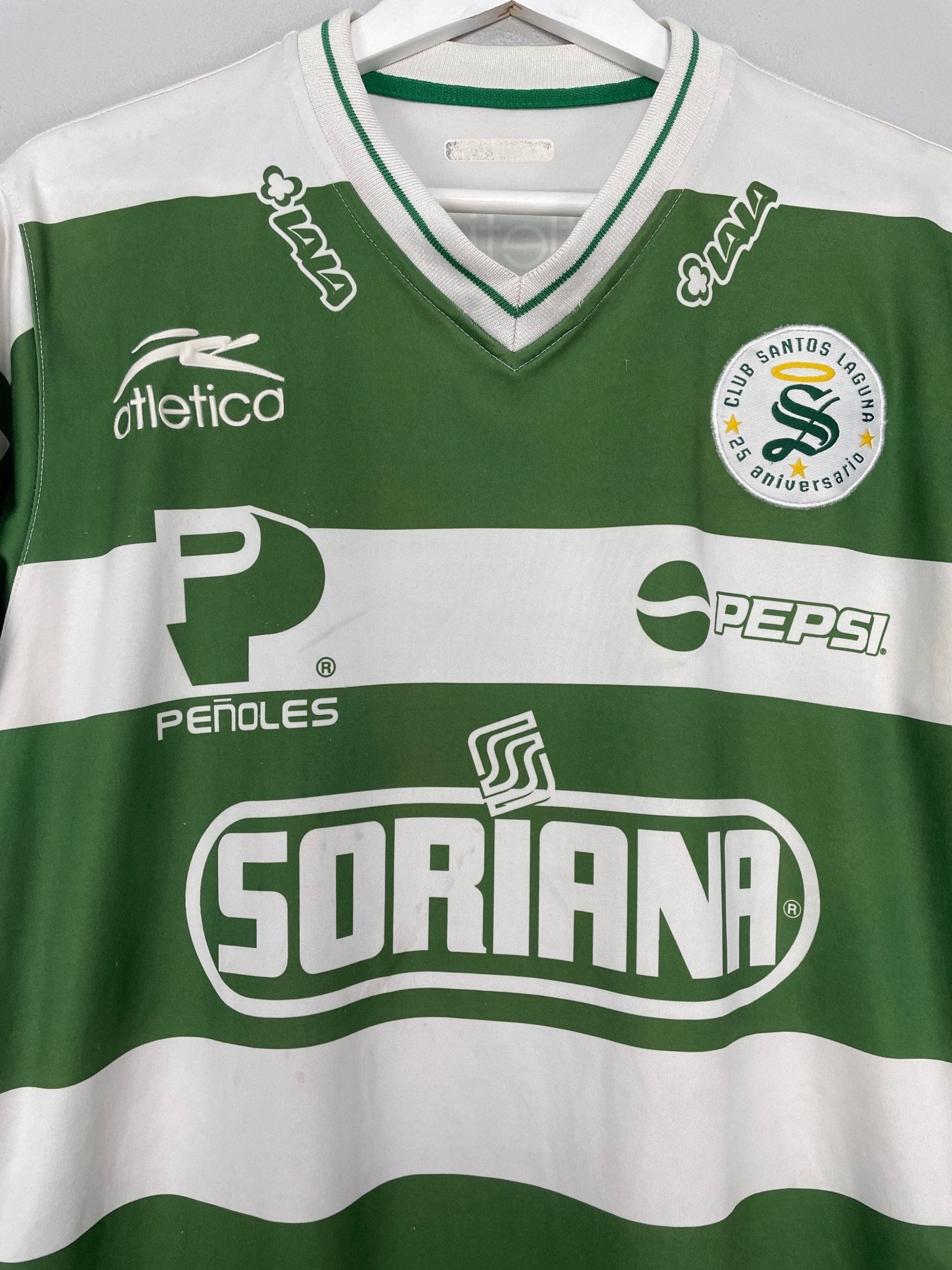 Shop 2008/09 SANTOS LAGUNA #30 HOME SHIRT (M) ATLETICA, classic football shirts, vintage football shirts & retro soccer jerseys at Cult Kits