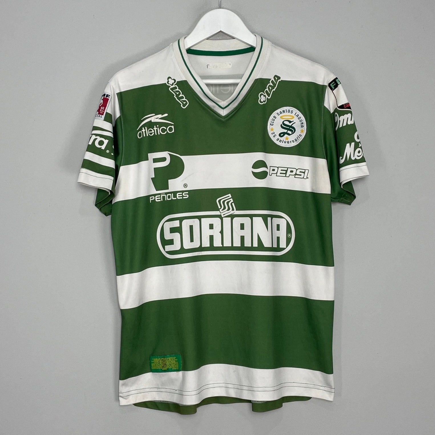 Shop 2008/09 SANTOS LAGUNA #30 HOME SHIRT (M) ATLETICA, classic football shirts, vintage football shirts & retro soccer jerseys at Cult Kits