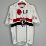 Shop 2008/09 SAO PAULO ADRIANO #10 HOME SHIRT (M) REEBOK, classic football shirts, vintage football shirts & retro soccer jerseys at Cult Kits
