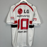 Shop 2008/09 SAO PAULO ADRIANO #10 HOME SHIRT (M) REEBOK, classic football shirts, vintage football shirts & retro soccer jerseys at Cult Kits
