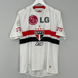 Shop 2008/09 SAO PAULO ADRIANO #10 *SIGNED* HOME SHIRT (M) REEBOK, classic football shirts, vintage football shirts & retro soccer jerseys at Cult Kits