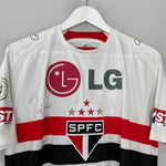 Shop 2008/09 SAO PAULO ADRIANO #10 *SIGNED* HOME SHIRT (M) REEBOK, classic football shirts, vintage football shirts & retro soccer jerseys at Cult Kits