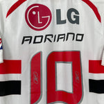 Shop 2008/09 SAO PAULO ADRIANO #10 *SIGNED* HOME SHIRT (M) REEBOK, classic football shirts, vintage football shirts & retro soccer jerseys at Cult Kits