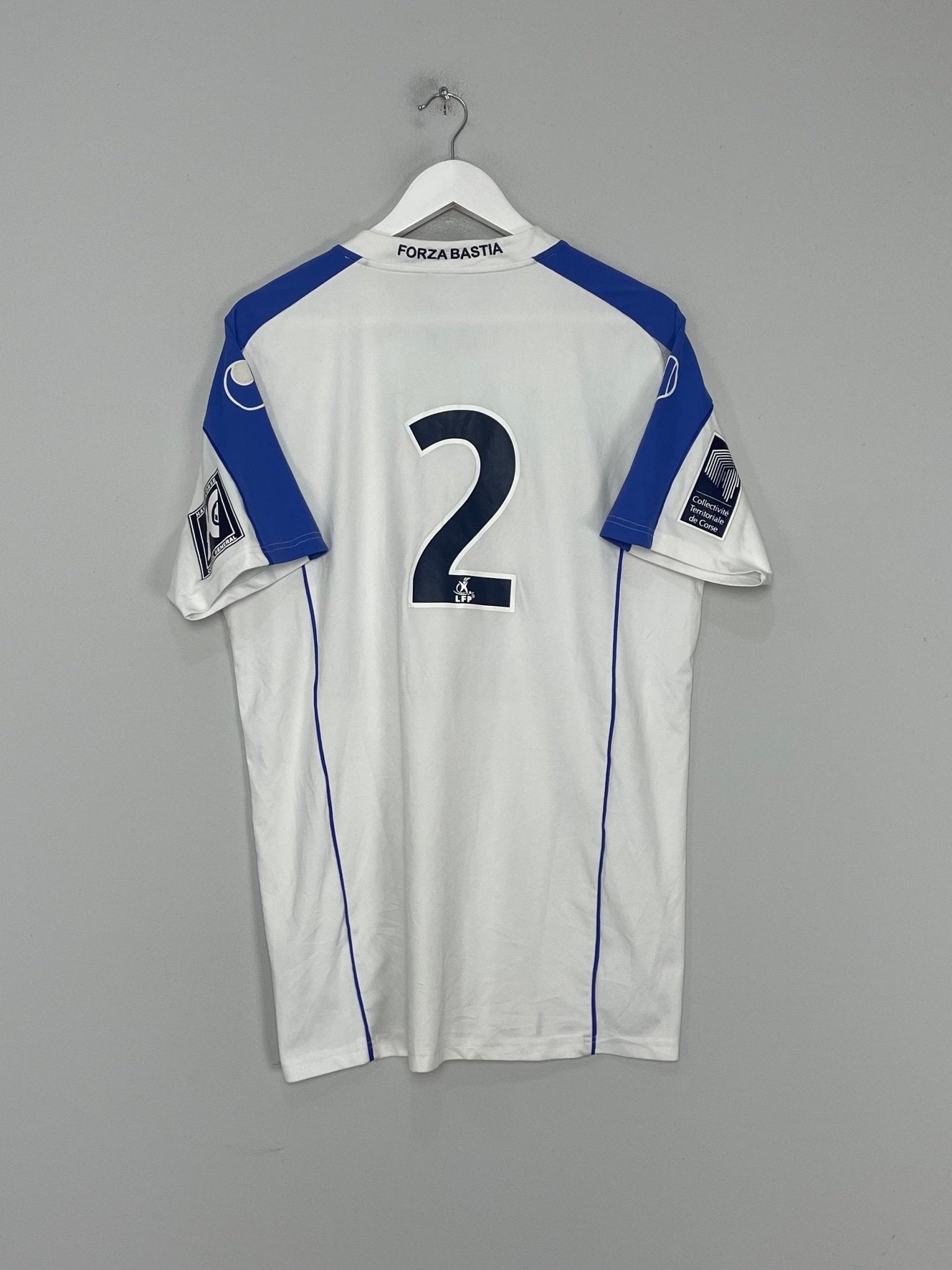 Shop 2008/09 SC BASTIA #2 AWAY SHIRT (L) UHLSPORT, classic football shirts, vintage football shirts & retro soccer jerseys at Cult Kits