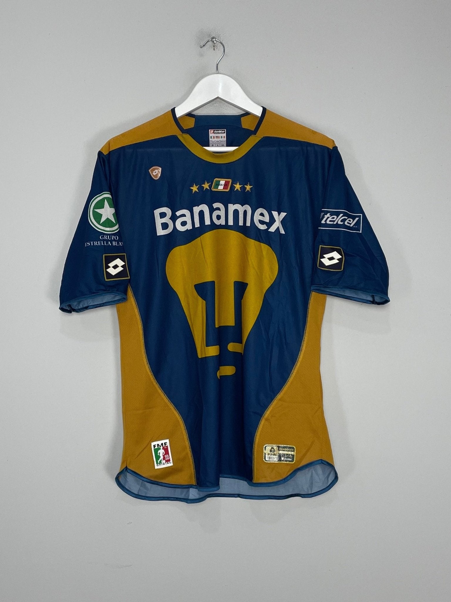 Shop 2008/09 UNAM PUMAS AWAY SHIRT (L) LOTTO, classic football shirts, vintage football shirts & retro soccer jerseys at Cult Kits