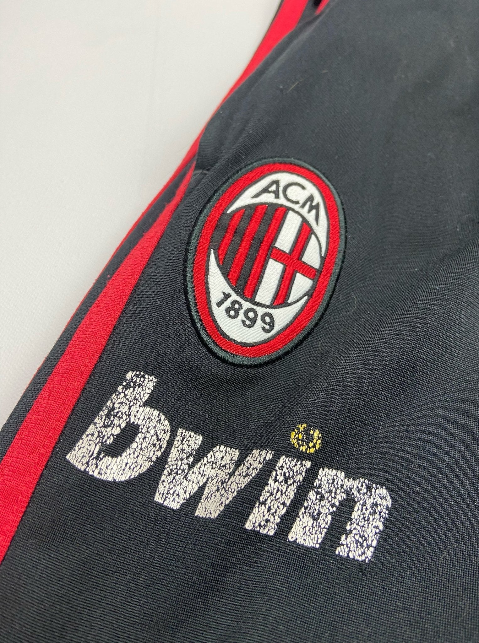 Shop 2008/10 AC MILAN TRACKSUIT BOTTOMS (L) ADIDAS, classic football shirts, vintage football shirts & retro soccer jerseys at Cult Kits