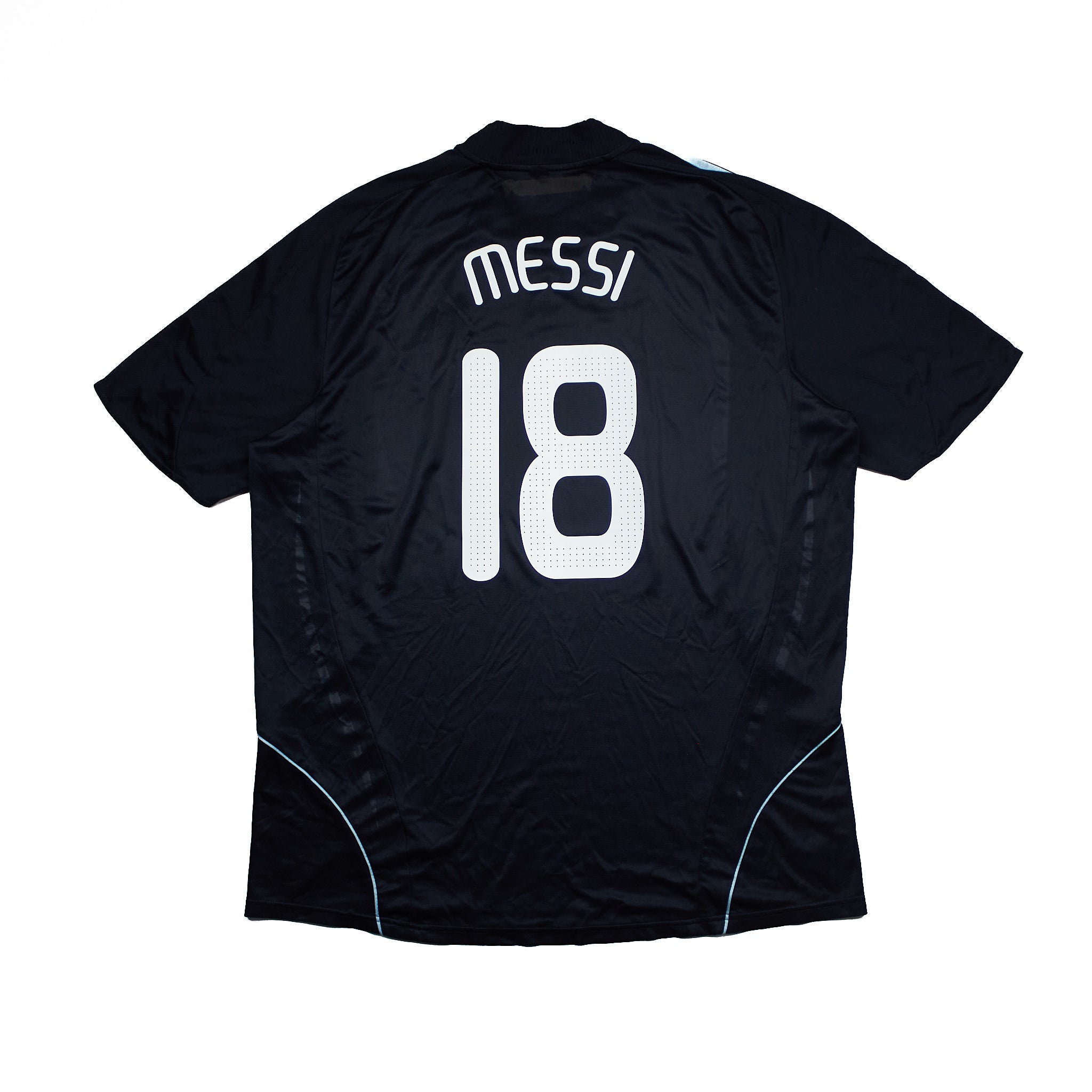 Buy 2008/10 Argentina Messi 18 Away Shirt (XXL) Adidas ~ Free worldwide shipping ~ Authentic Vintage Football Shirts from Cult Kits