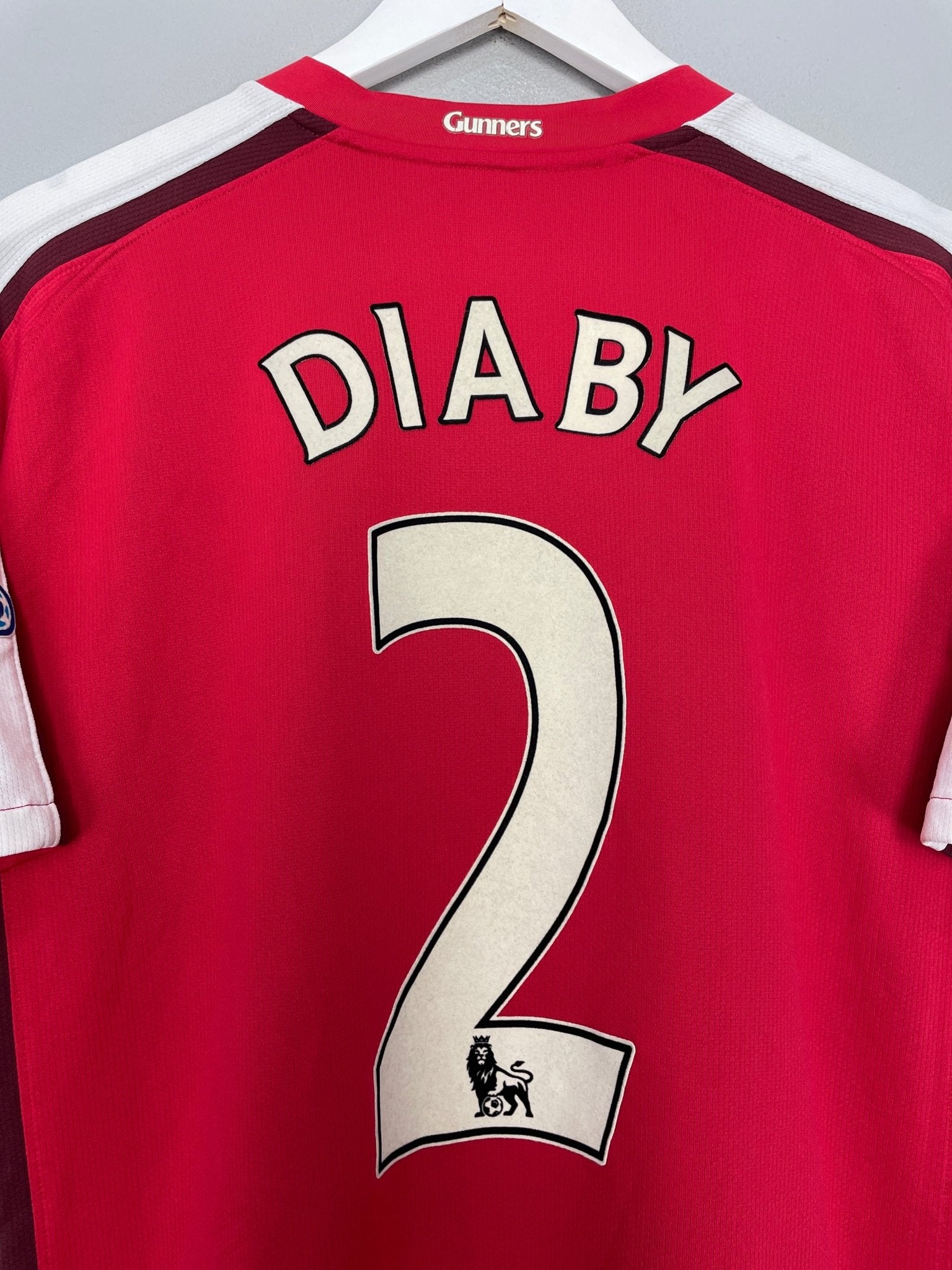 Shop 2008/10 ARSENAL DIABY #2 HOME SHIRT (L) NIKE, classic football shirts, vintage football shirts & retro soccer jerseys at Cult Kits
