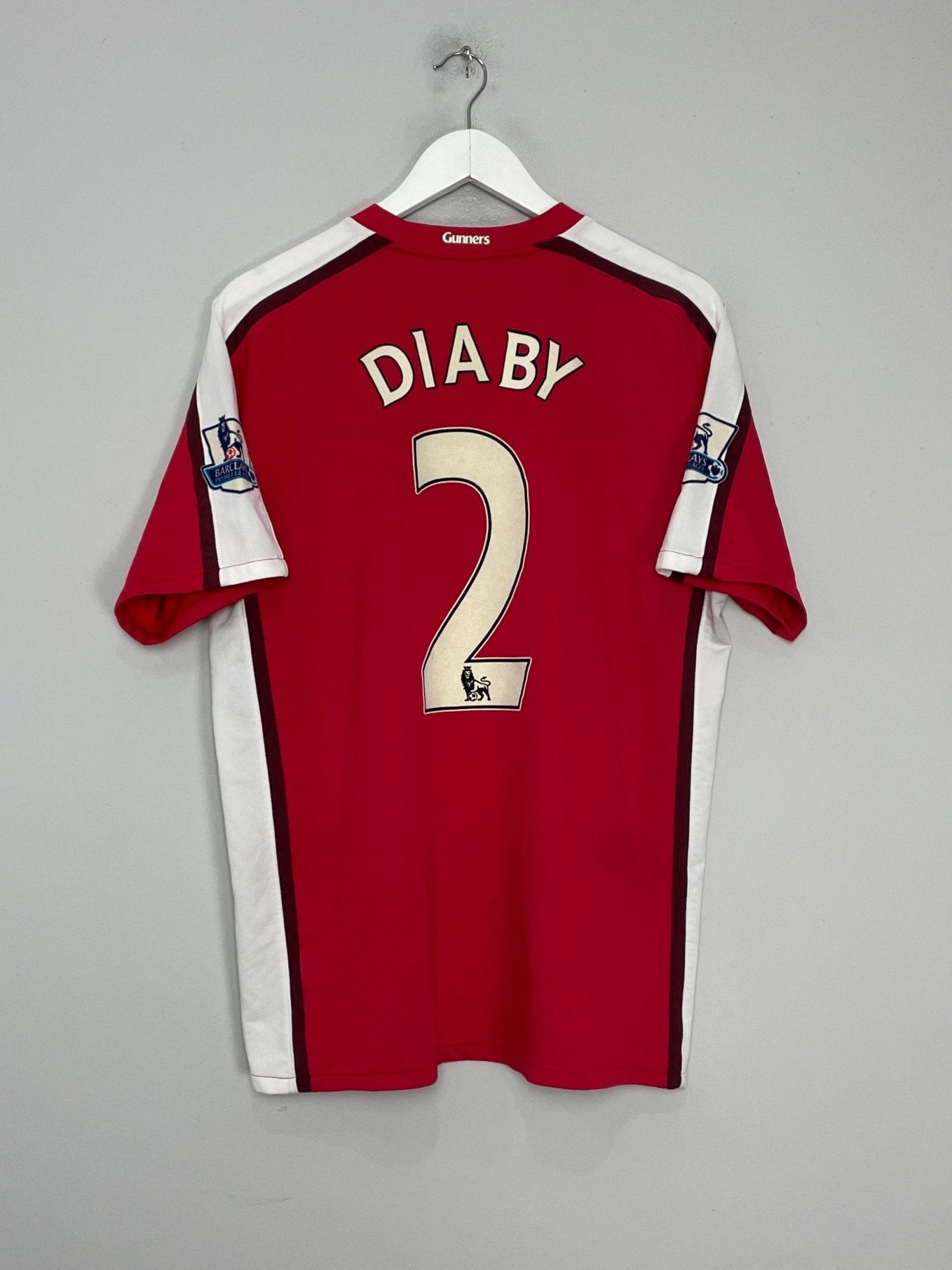 Shop 2008/10 ARSENAL DIABY #2 HOME SHIRT (L) NIKE, classic football shirts, vintage football shirts & retro soccer jerseys at Cult Kits