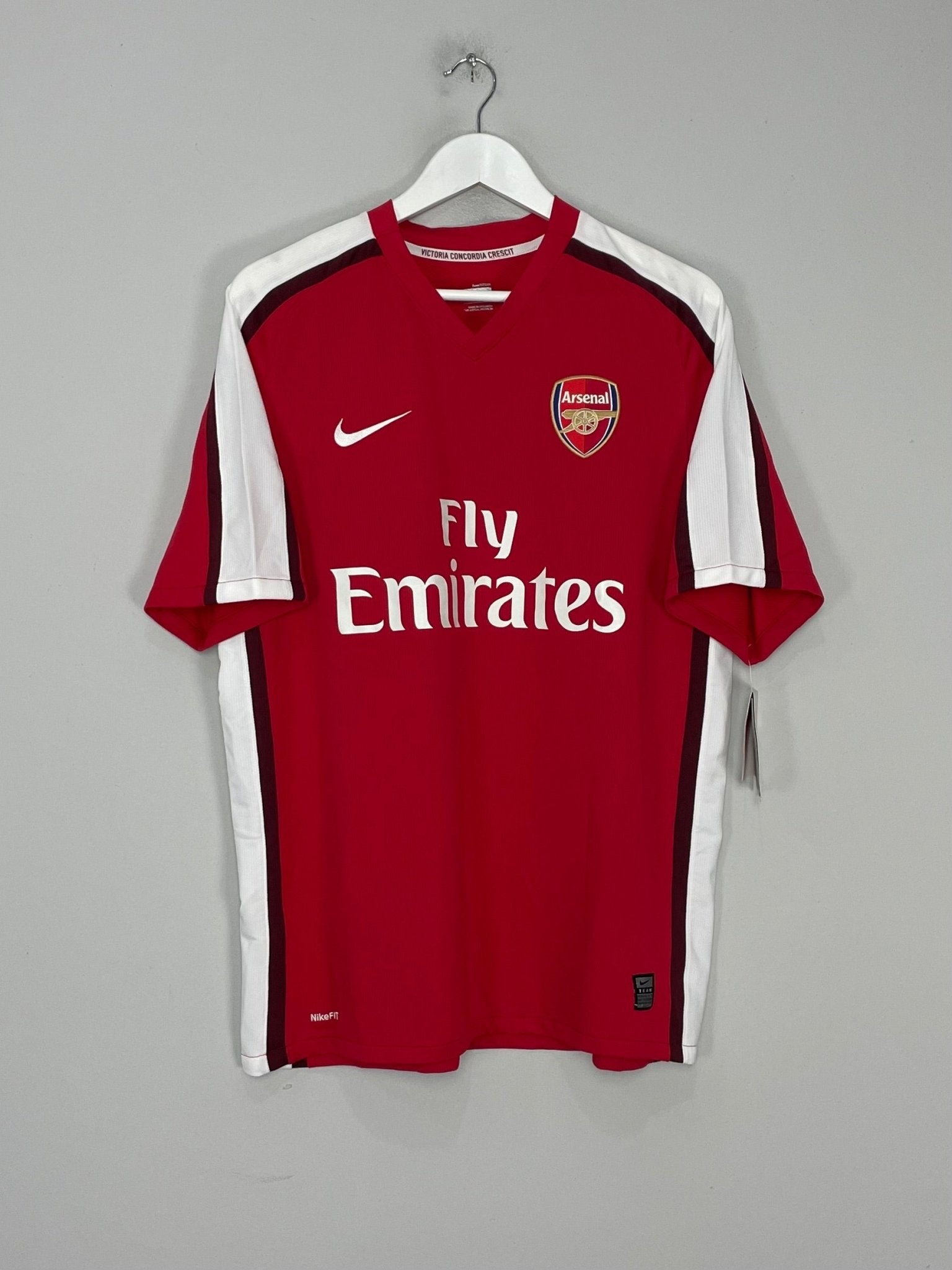 Shop 2008/10 ARSENAL FABREGAS #4 *BNWT* HOME SHIRT (L) NIKE, classic football shirts, vintage football shirts & retro soccer jerseys at Cult Kits