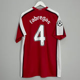 Shop 2008/10 ARSENAL FABREGAS #4 C/L HOME SHIRT (L) NIKE, classic football shirts, vintage football shirts & retro soccer jerseys at Cult Kits