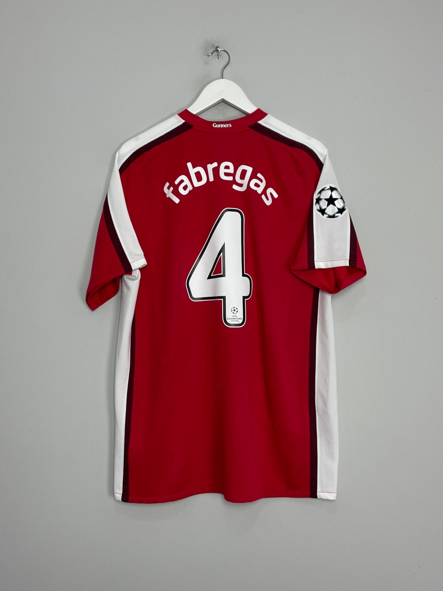 Shop 2008/10 ARSENAL FABREGAS #4 C/L HOME SHIRT (L) NIKE, classic football shirts, vintage football shirts & retro soccer jerseys at Cult Kits
