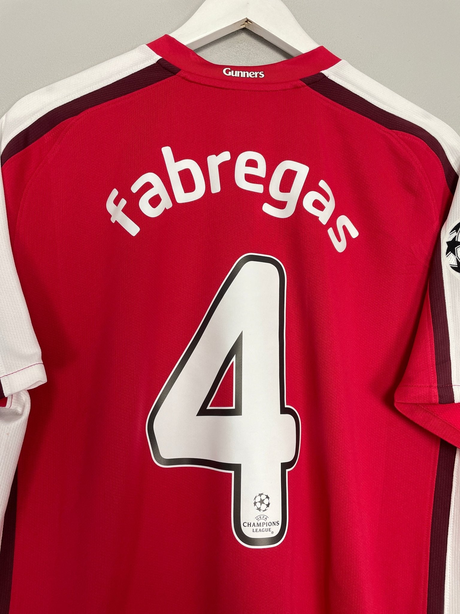 Shop 2008/10 ARSENAL FABREGAS #4 C/L HOME SHIRT (L) NIKE, classic football shirts, vintage football shirts & retro soccer jerseys at Cult Kits