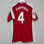Shop 2008/10 ARSENAL FABREGAS #4 C/L HOME SHIRT (L) NIKE, classic football shirts, vintage football shirts & retro soccer jerseys at Cult Kits