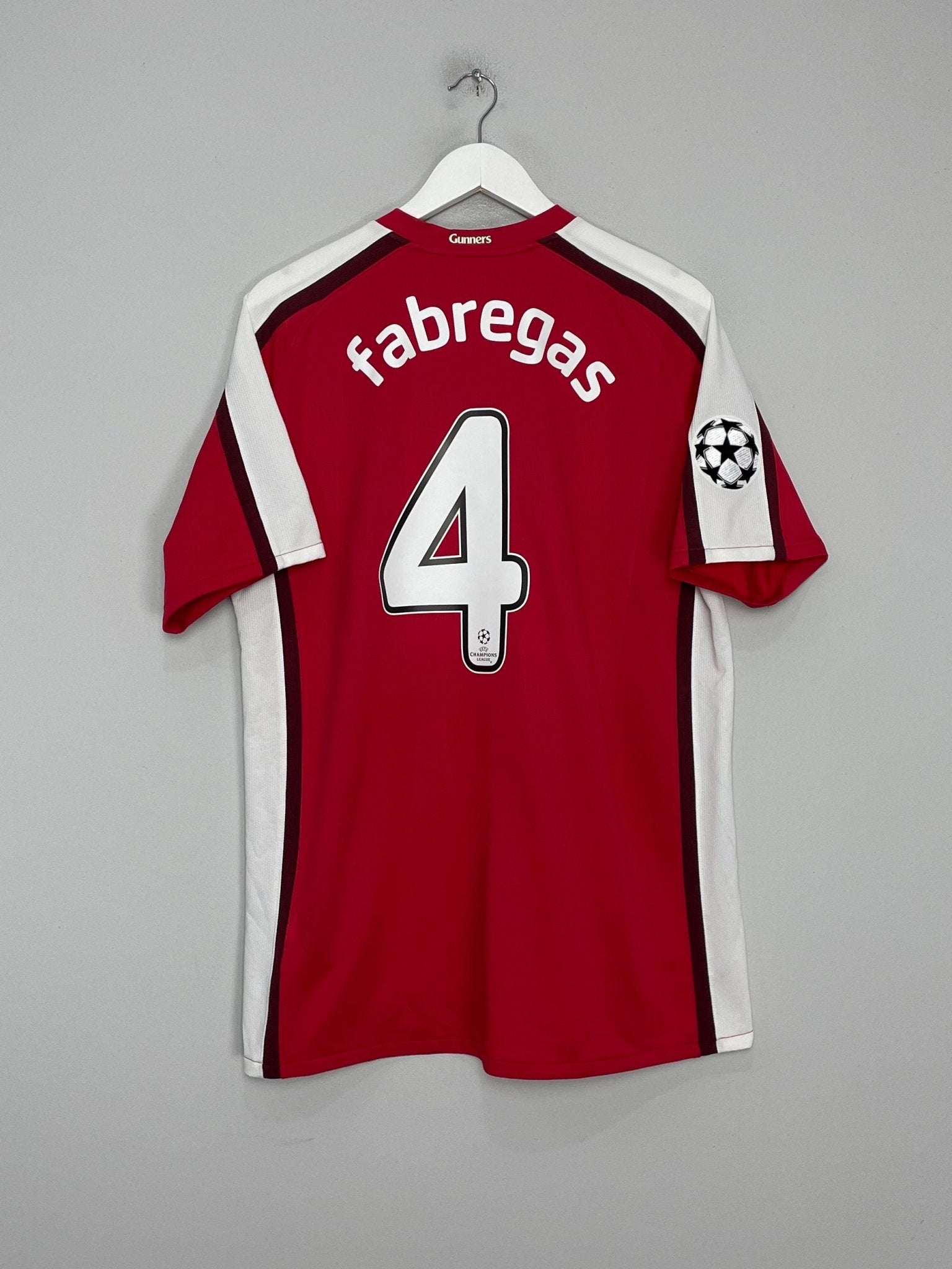 Shop 2008/10 ARSENAL FABREGAS #4 C/L HOME SHIRT (L) NIKE, classic football shirts, vintage football shirts & retro soccer jerseys at Cult Kits