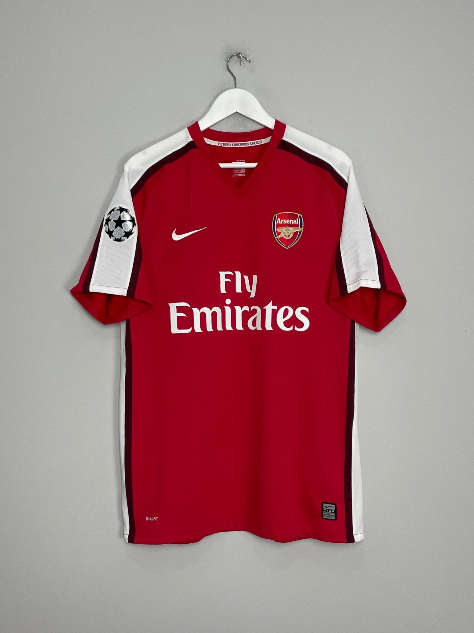 Shop 2008/10 ARSENAL FABREGAS #4 C/L HOME SHIRT (L) NIKE, classic football shirts, vintage football shirts & retro soccer jerseys at Cult Kits