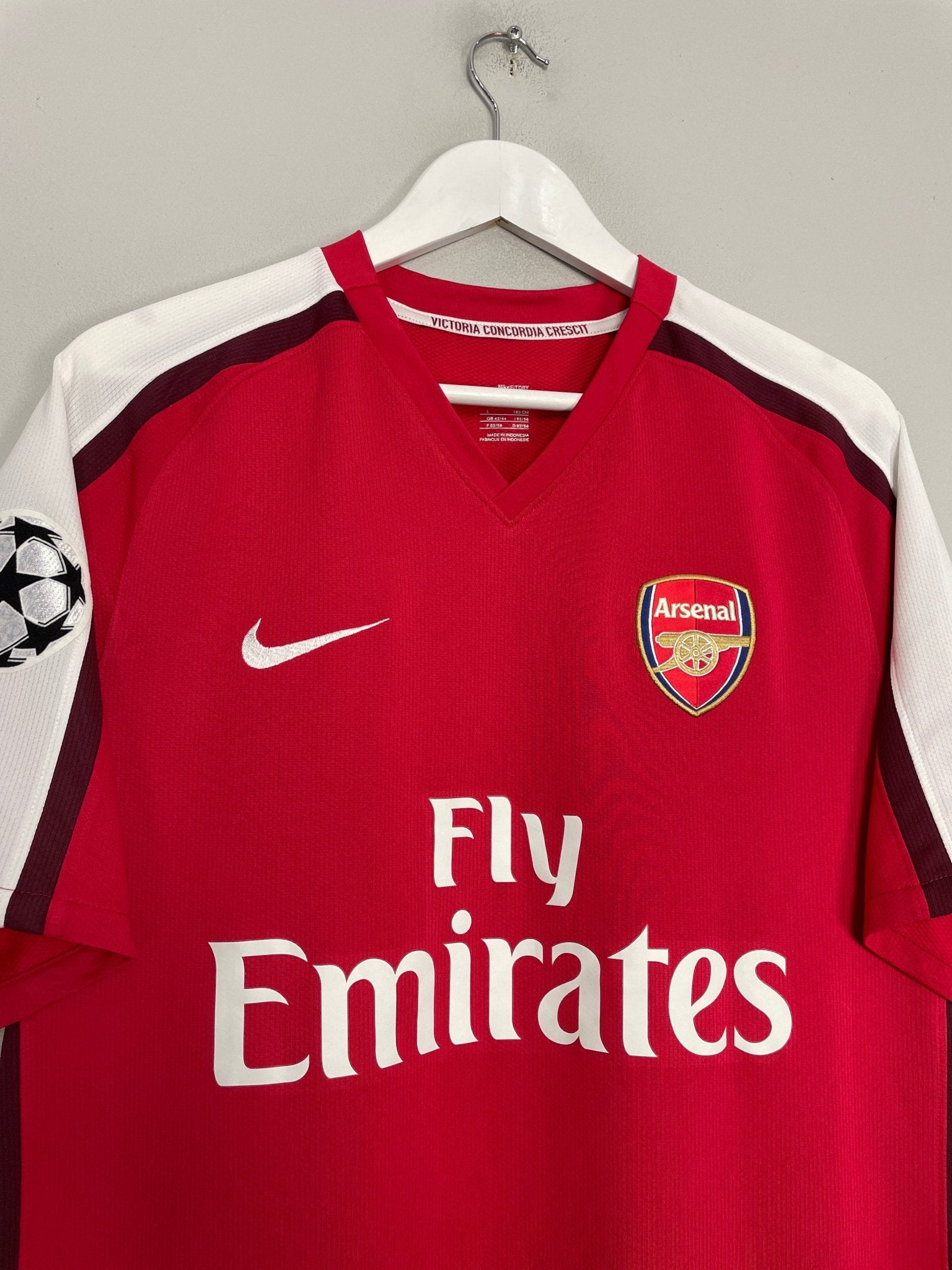 Shop 2008/10 ARSENAL FABREGAS #4 C/L HOME SHIRT (L) NIKE, classic football shirts, vintage football shirts & retro soccer jerseys at Cult Kits