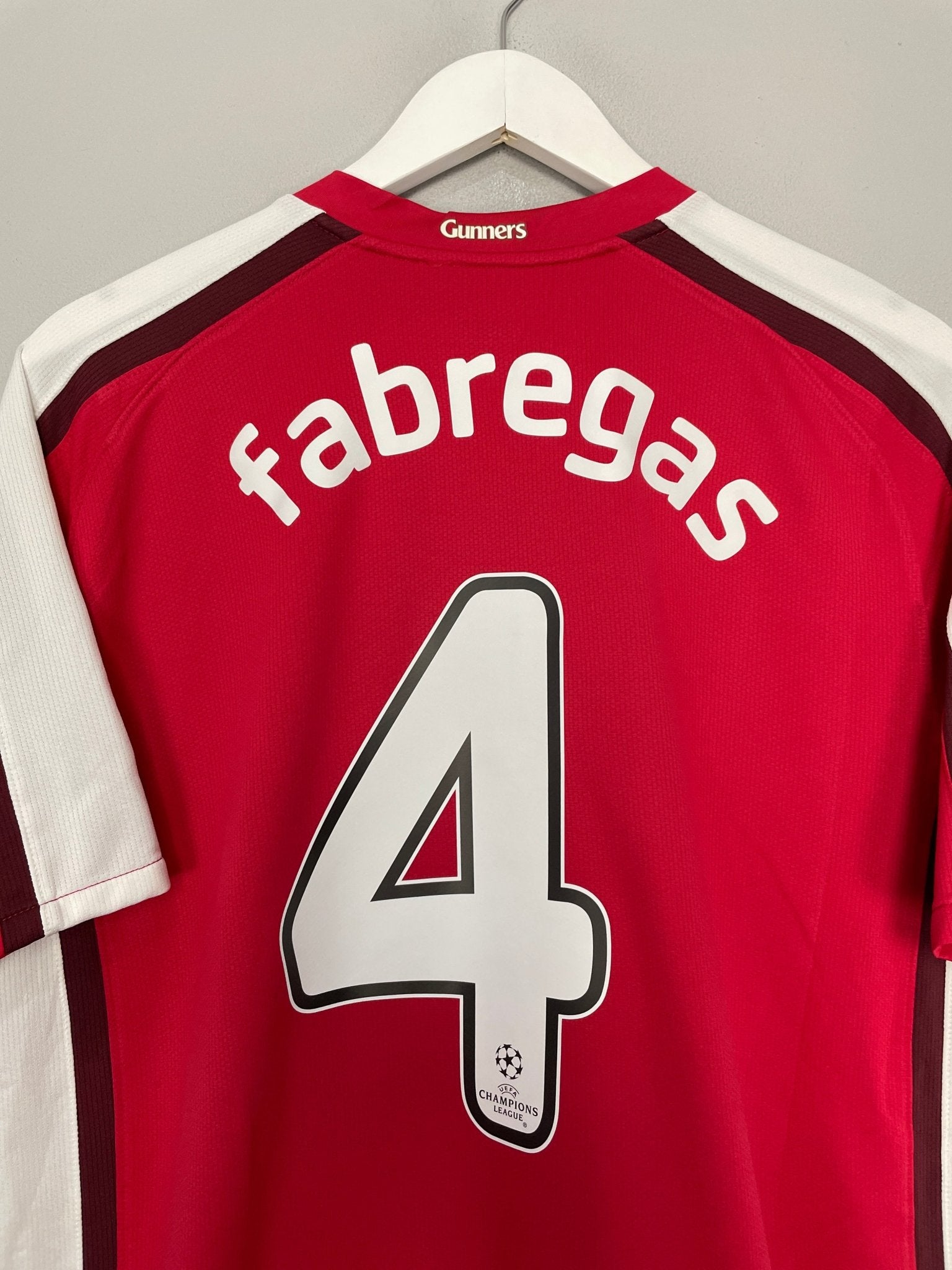 Shop 2008/10 ARSENAL FABREGAS #4 C/L HOME SHIRT (L) NIKE, classic football shirts, vintage football shirts & retro soccer jerseys at Cult Kits