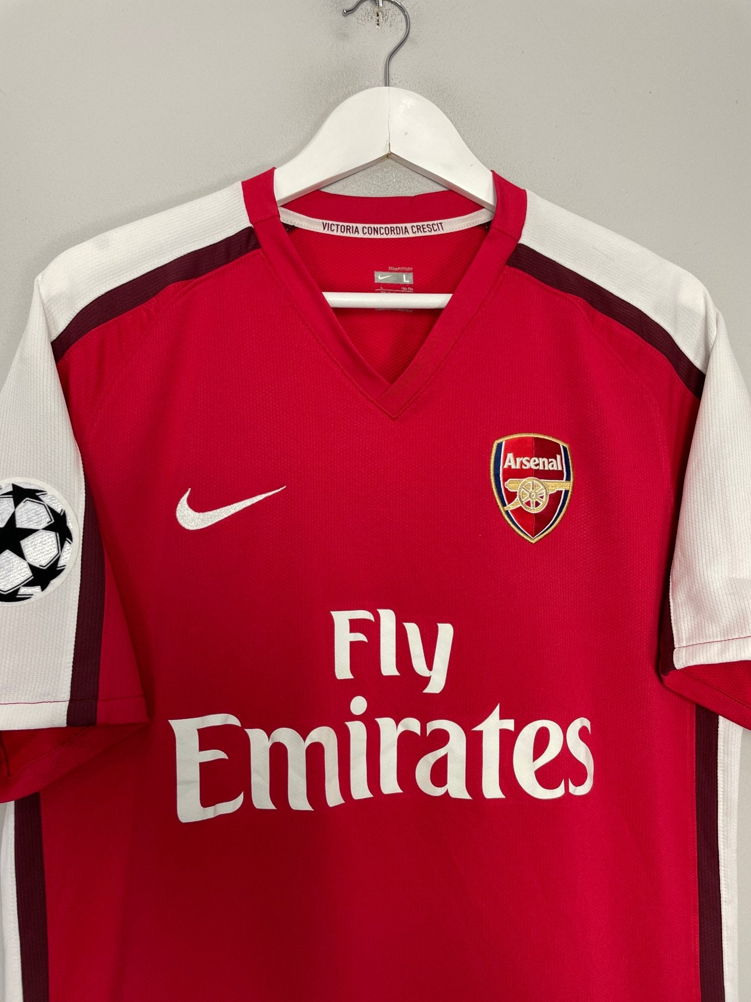 Shop 2008/10 ARSENAL FABREGAS #4 C/L HOME SHIRT (L) NIKE, classic football shirts, vintage football shirts & retro soccer jerseys at Cult Kits