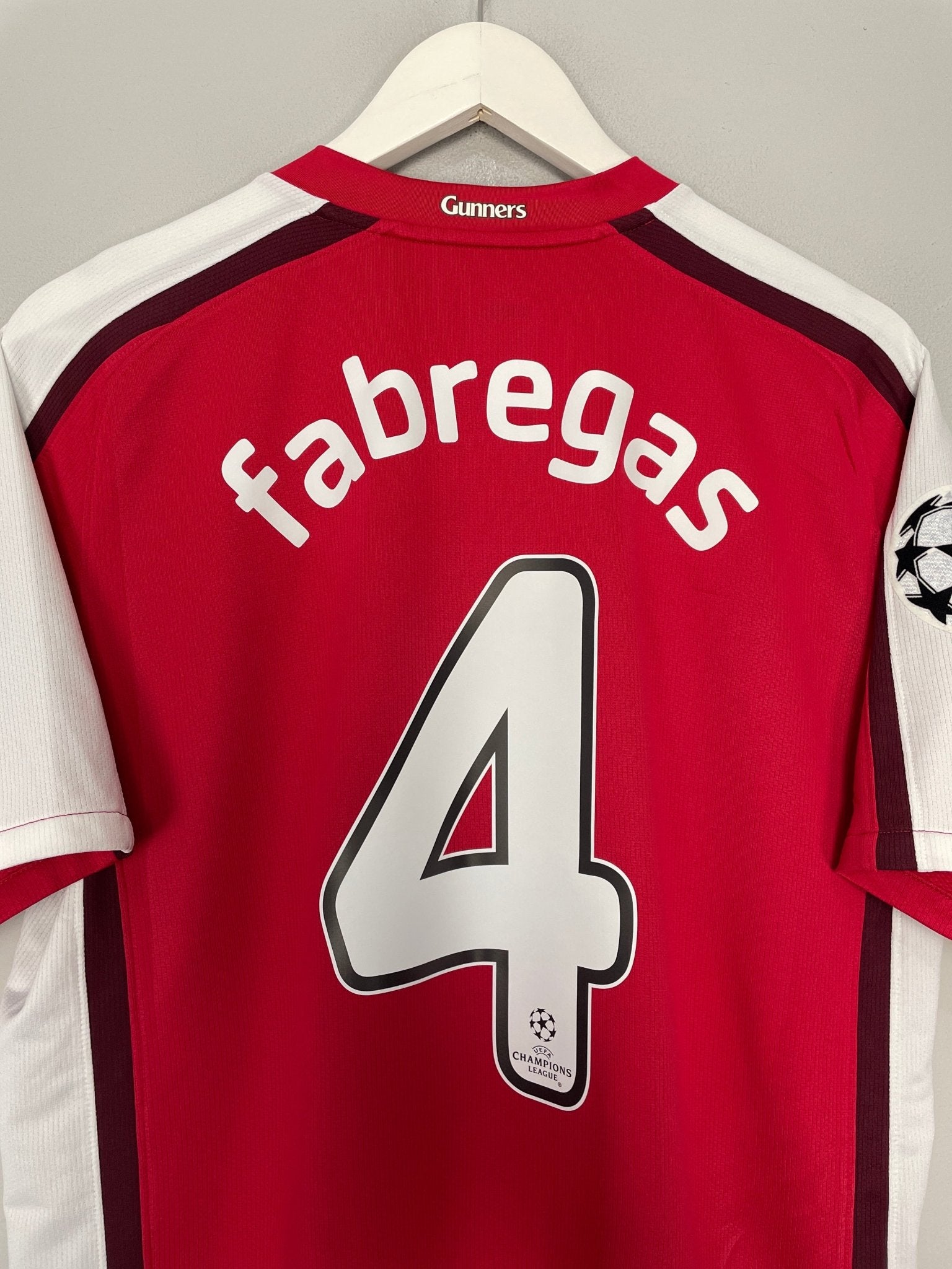 Shop 2008/10 ARSENAL FABREGAS #4 C/L HOME SHIRT (M) NIKE, classic football shirts, vintage football shirts & retro soccer jerseys at Cult Kits