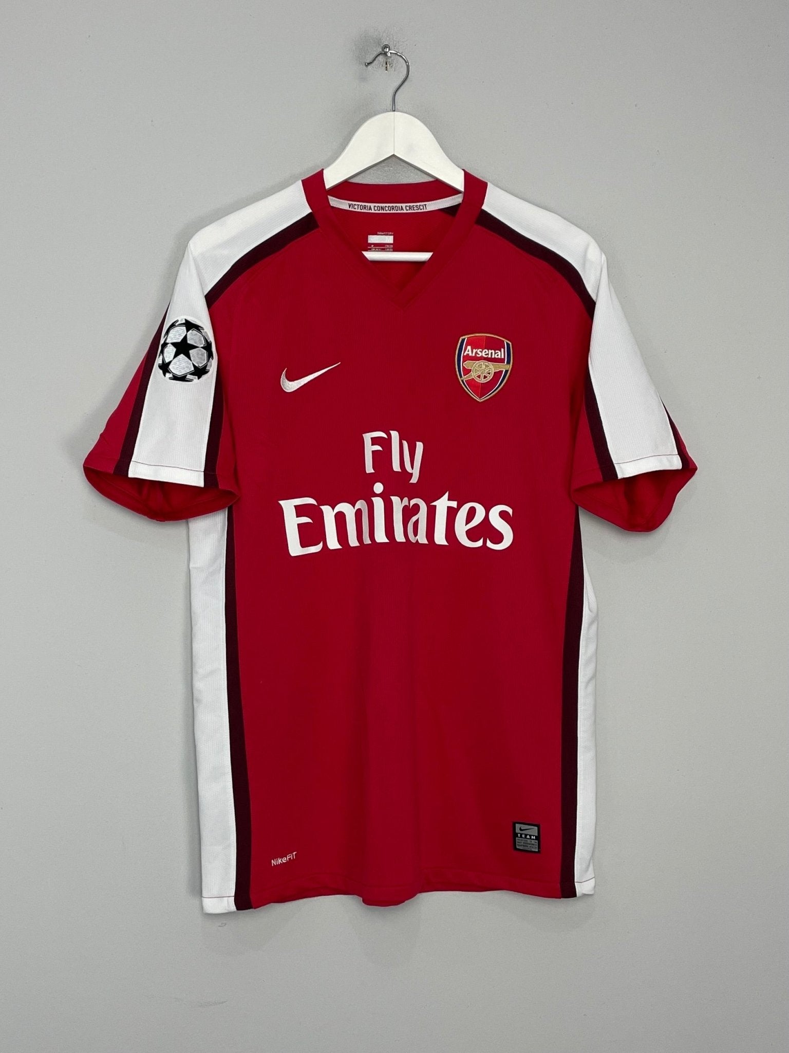 Shop 2008/10 ARSENAL FABREGAS #4 C/L HOME SHIRT (M) NIKE, classic football shirts, vintage football shirts & retro soccer jerseys at Cult Kits