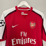 Shop 2008/10 ARSENAL FABREGAS #4 C/L HOME SHIRT (M) NIKE, classic football shirts, vintage football shirts & retro soccer jerseys at Cult Kits