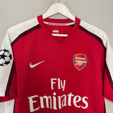 Shop 2008/10 ARSENAL FABREGAS #4 C/L HOME SHIRT (M) NIKE, classic football shirts, vintage football shirts & retro soccer jerseys at Cult Kits