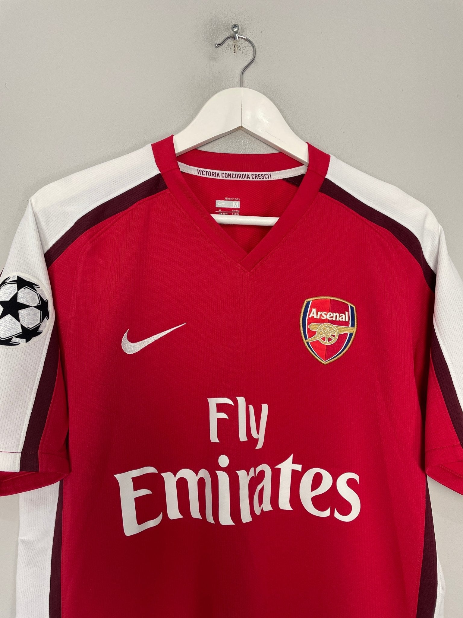 Shop 2008/10 ARSENAL FABREGAS #4 C/L HOME SHIRT (M) NIKE, classic football shirts, vintage football shirts & retro soccer jerseys at Cult Kits