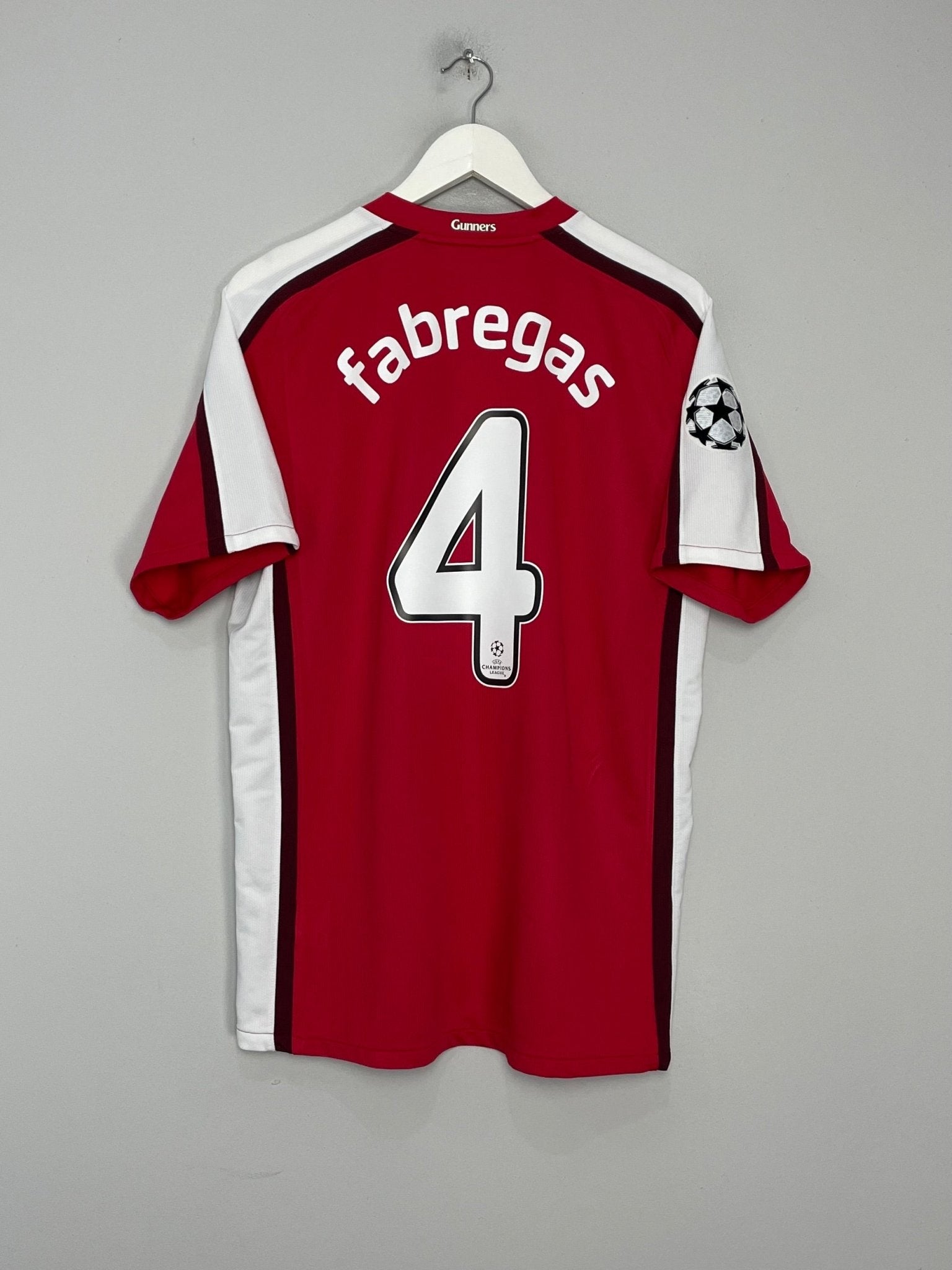 Shop 2008/10 ARSENAL FABREGAS #4 C/L HOME SHIRT (M) NIKE, classic football shirts, vintage football shirts & retro soccer jerseys at Cult Kits