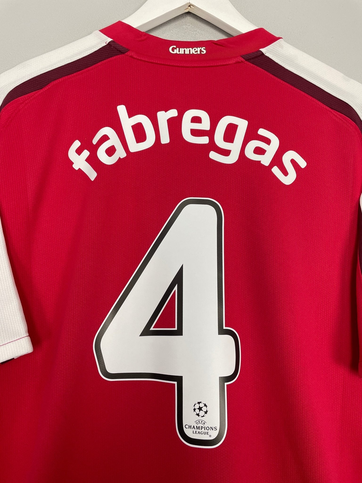 Shop 2008/10 ARSENAL FABREGAS #4 C/L HOME SHIRT (XL) NIKE, classic football shirts, vintage football shirts & retro soccer jerseys at Cult Kits